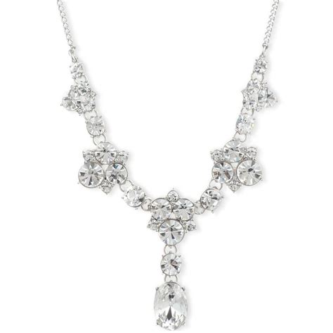 givenchy 16 necklace swarovski element pendant|givenchy crystal cluster collar necklace.